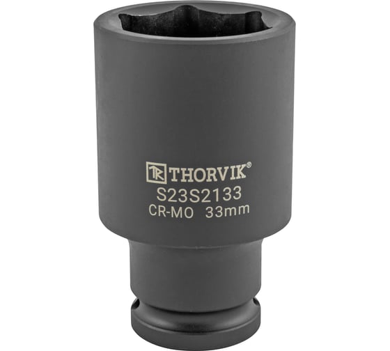 Изображение товара Головка торцевая ударная глубокая Thorvik S23S2133 33 мм, 1/2DR 054442