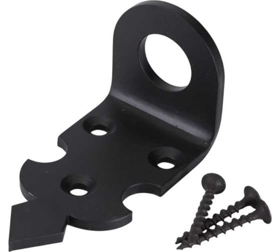 Изображение товара Проушина угловая Домарт Готика 80x45x40 черный 171157