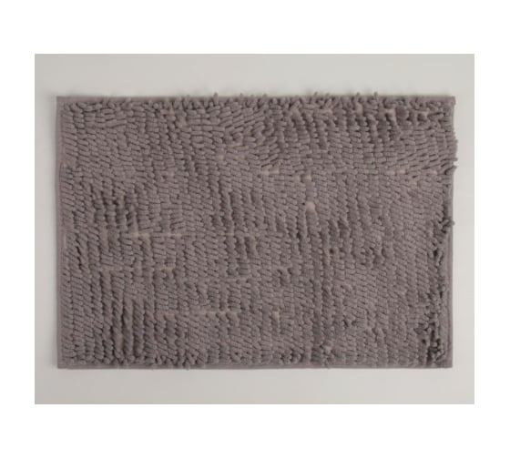 Изображение товара Коврик для ванны Доляна Букли длинные 40х60 см, серый 2987305