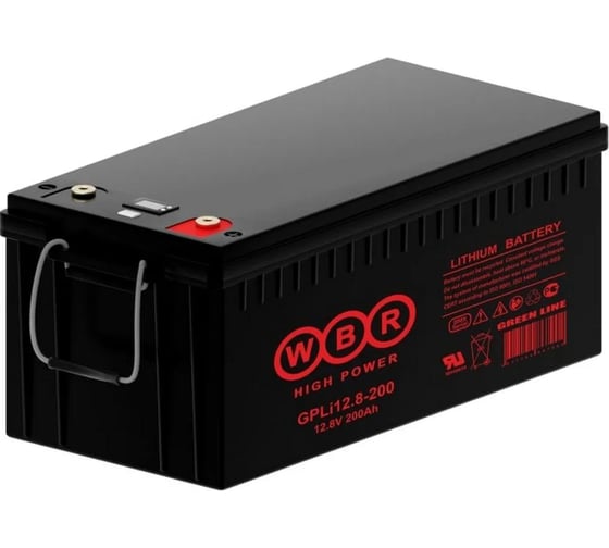 Изображение товара Аккумуляторная батарея литиевая WBR GPLi12.8-200 12В 200 Ач УТ-00002425