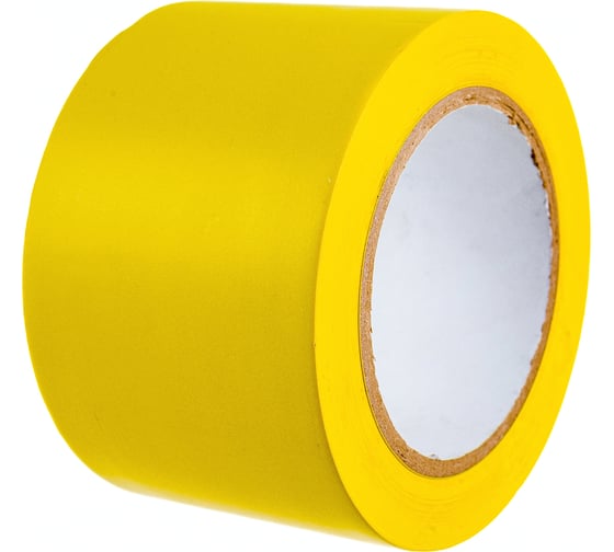 Изображение товара Лента ПВХ для разметки Mehlhose GmbH толщина 150 мкм цвет желтый 75 мм х 33 м KMSG07533