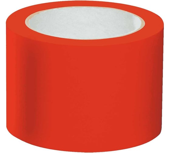 Изображение товара Лента ПВХ для разметки Mehlhose GmbH толщина 150 мкм цвет красный, 75 мм х 33 м KMSR07533