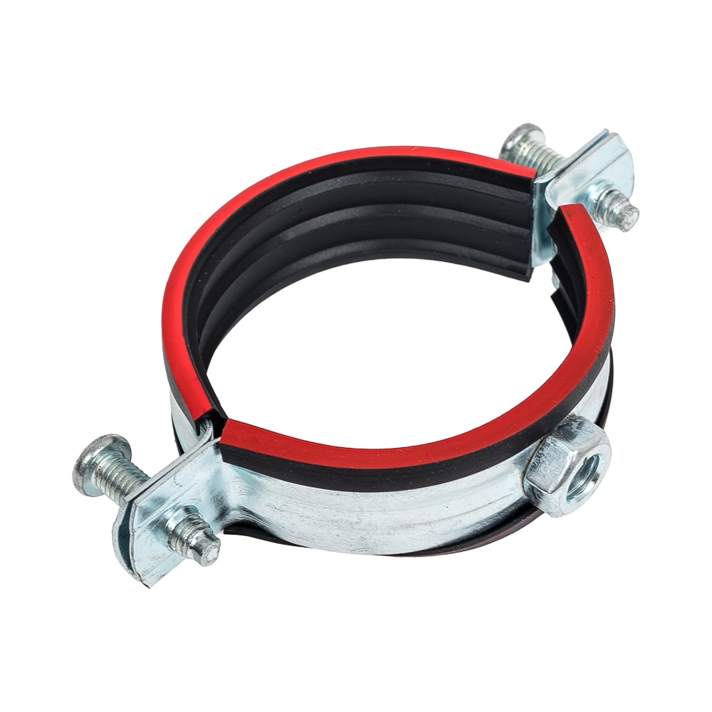 Изображение товара Хомут с резиновым уплотнителем и гайкой Tech-Krep (2) 59-63 мм (20 шт) - пакет /Zitar 137020