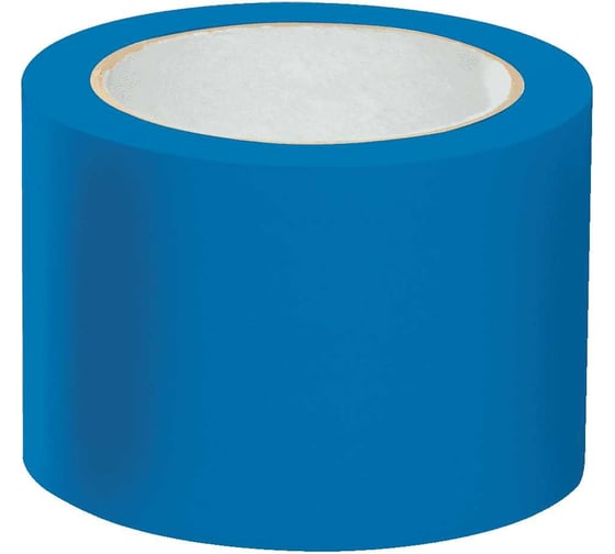 Изображение товара Лента ПВХ для разметки Mehlhose GmbH толщина 150 мкм цвет синий 75 мм х 33 м KMSB07533