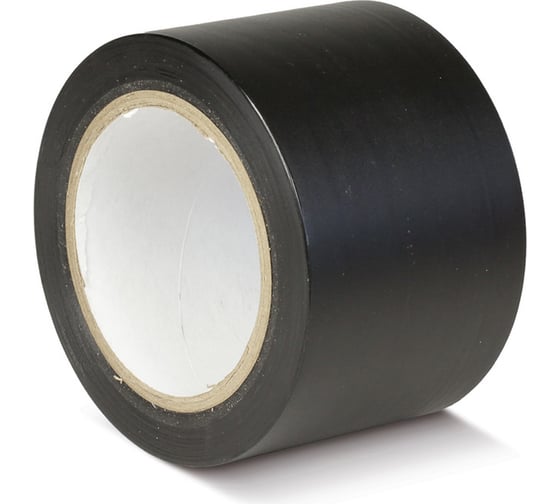 Изображение товара Лента ПВХ для разметки Mehlhose GmbH толщина 150 мкм цвет черный 75 мм х 33 м KMSS07533