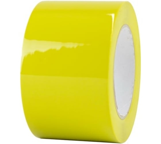 Изображение товара Лента для разметки Mehlhose GmbH ПВХ ОПП толщина 190 мкм цвет желтый, 75 мм х 33 м KMLG07533