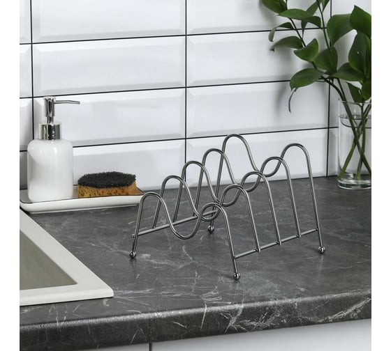 Изображение товара Подставка для крышек Доляна 20х18х15 см, на 4 предмета 133634