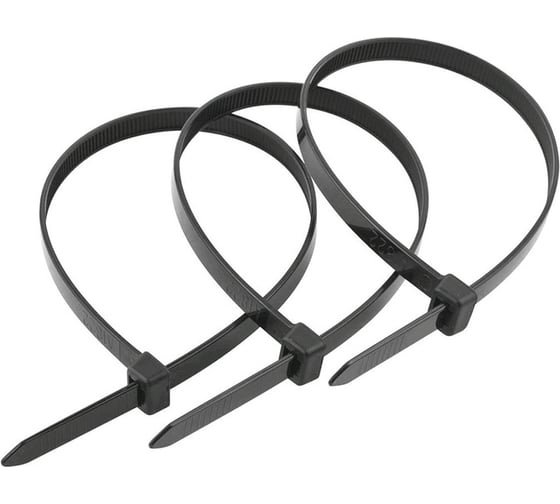 Изображение товара Хомут-стяжка Tech-Krep 4,8х200 черный (нейлон) 100 шт - пакет /Zitar 144507