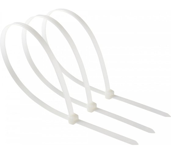 Изображение товара Хомут-стяжка Tech-Krep 4,8х300 белый (нейлон) 100 шт - пакет /Zitar 144510