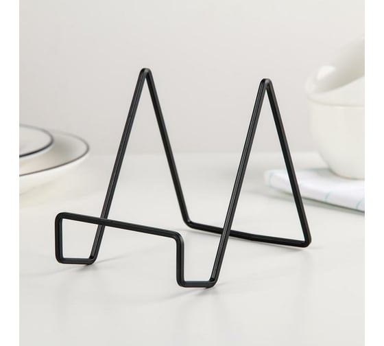 Изображение товара Подставка для крышек и разделочных досок Доляна 12.5х9х10.5 см, черный 4329132