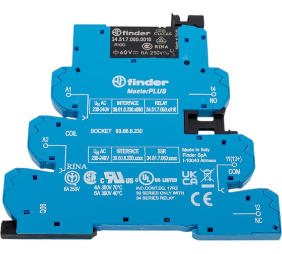Изображение товара Интерфейсный модуль Finder сборка 34.51.7.060.0010 + 93.66.8.230, эл-мех реле, сери, 396182300060