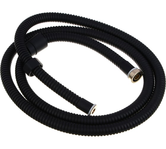 Изображение товара Шланг для душа RAIN 150 см, 1/2(Имп)-1/2(Имп), сталь, латунь, EPDM, антитвист, черный 569-001