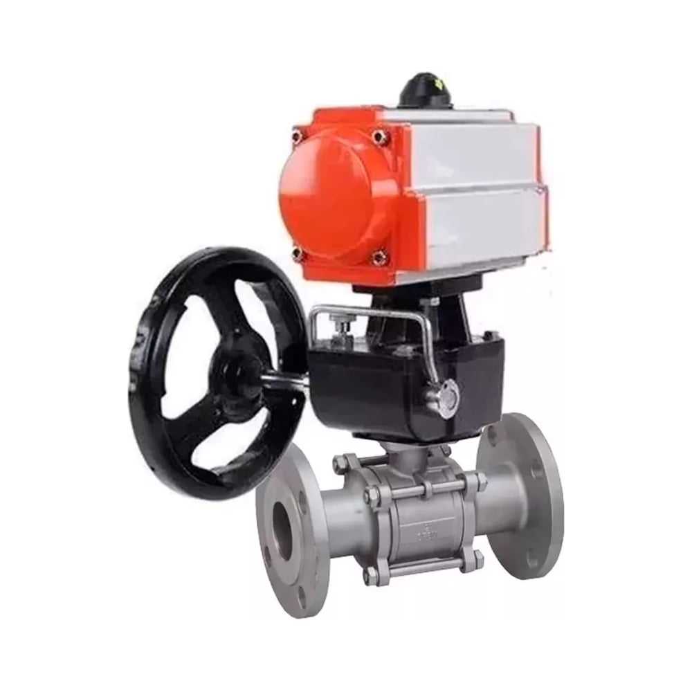 Изображение товара Кран шаровой DN ру40 Ду80, нержавеющая сталь, фланцевый, профессиональный