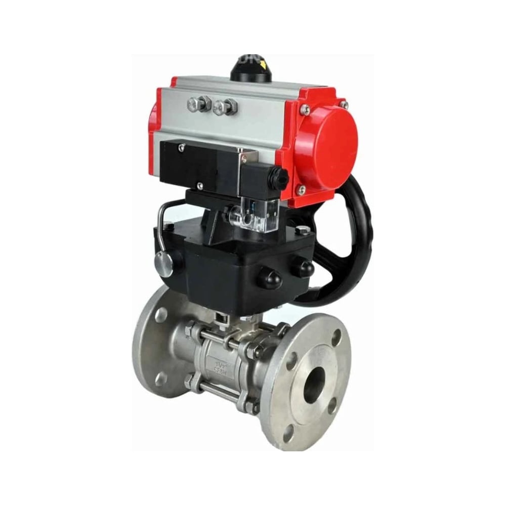 Изображение товара Кран шаровой DN.ru316-316-FP-F-ISO-H Ду80 Ру40 из нержавеющей стали дваходовой фланцевый