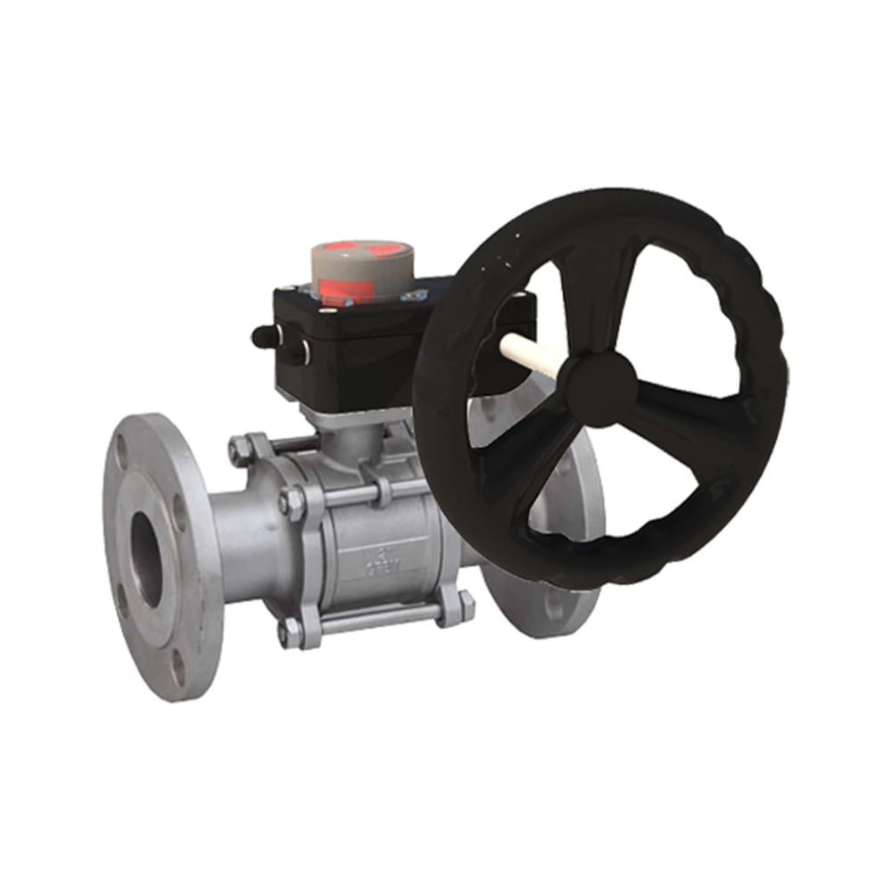 Изображение товара Кран шаровой DN.ru316-316-FP-F-ISO-H Ду80 Ру40 для воды и пар