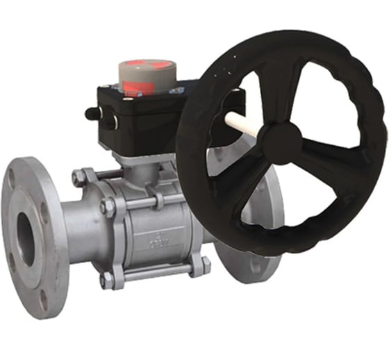 Изображение товара Кран шаровой  DN.ru316-316-FP-F-ISO-H Ду80 Ру40, редуктор с индикатором положения D160-66180