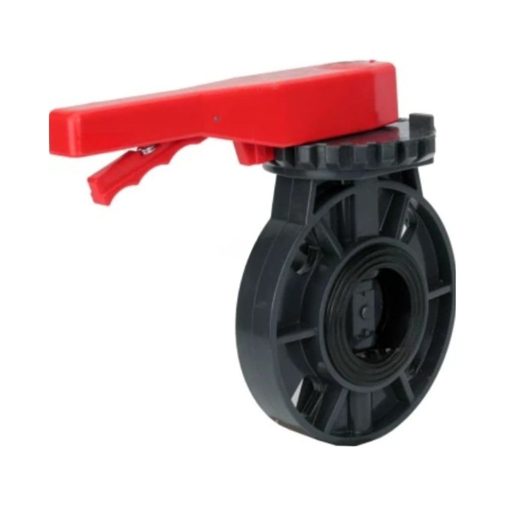 Изображение товара Затвор дисковый DN.ru НПВХ-НПВХ-E-2W-Fb-H Дн150 Ру10