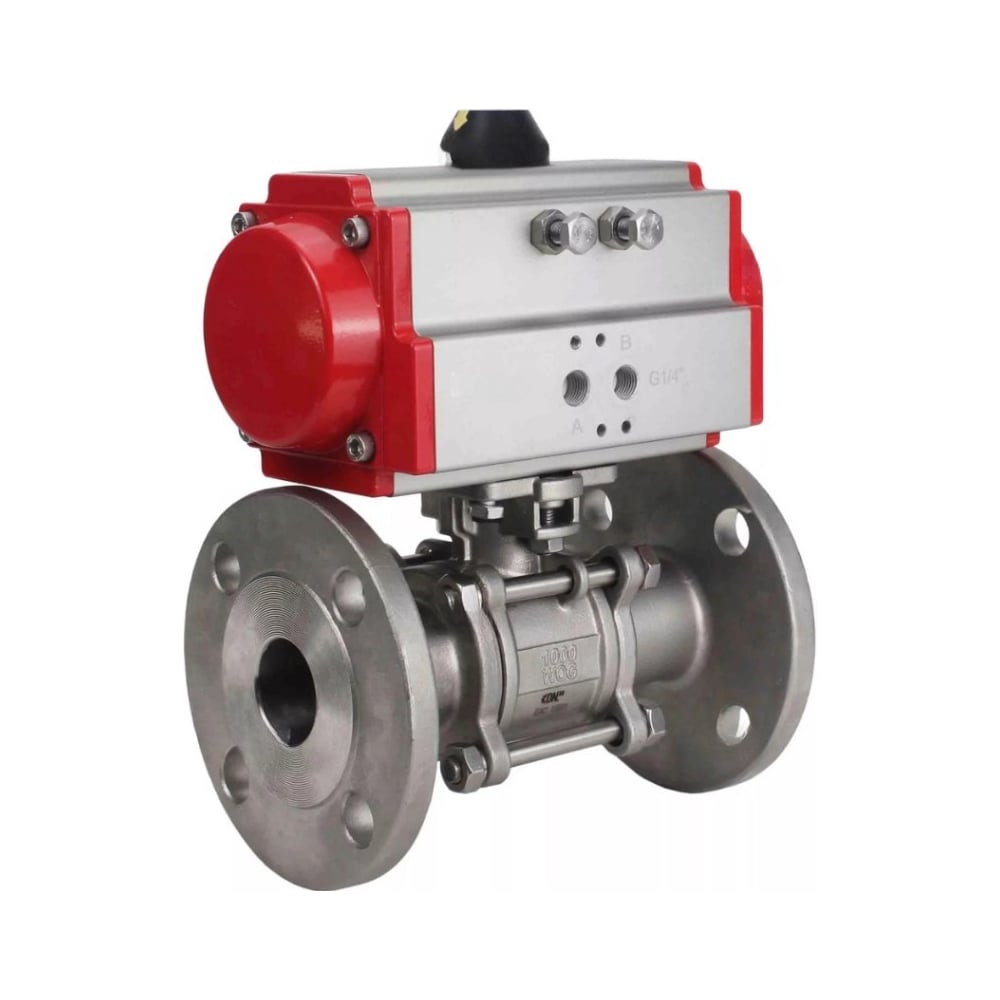 Изображение товара Кран шаровой DN.ru316-316-FP-F-ISO-H Ду65 Ру40 с пневмоприводом D160-66026