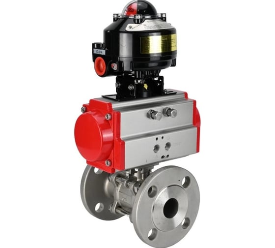 Изображение товара Кран шаровой DN.ru316-316-FP-F-ISO-H Ду80 Ру40, пневмопривод, БКВ D160-66132