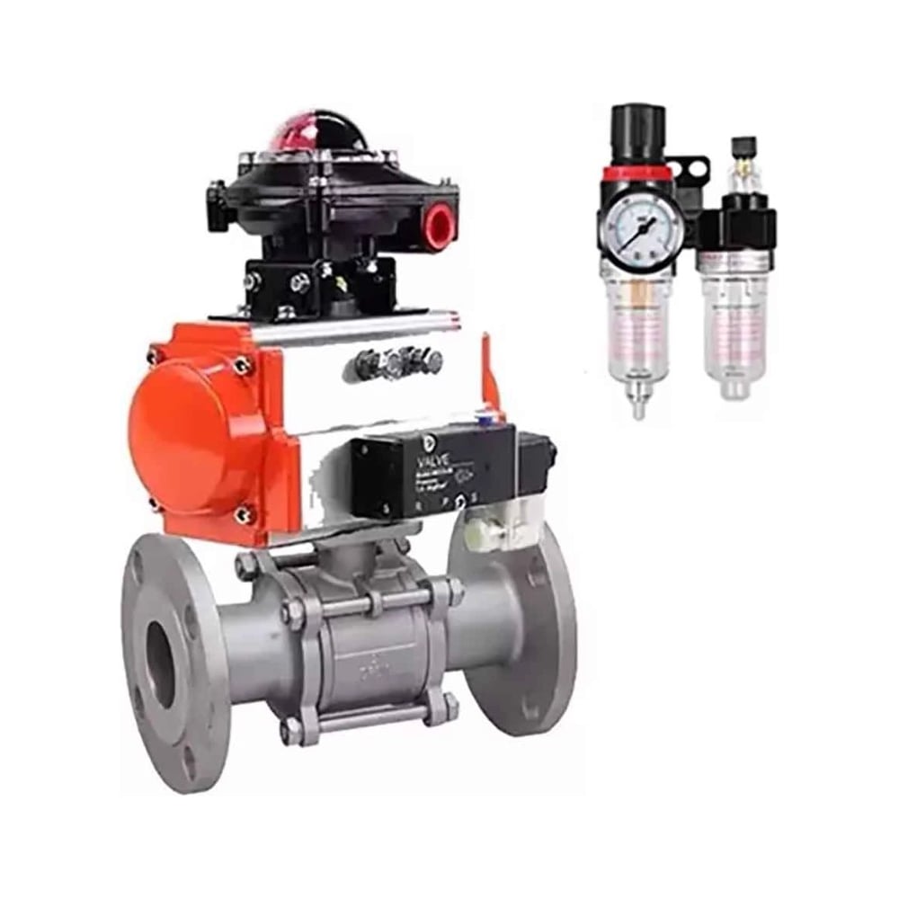 Изображение товара Кран шаровой DN ru316-316-FP-F-ISO-H Ду80 Ру40 из нержавеющей стали фланцевый