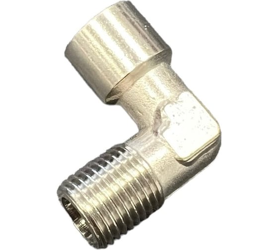 Изображение товара Уголок для компрессора резьба наружная и внутренняя 1/4 латунь Pegas pneumatic 4311
