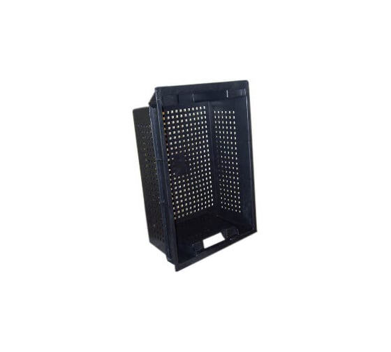 Изображение товара Ящик пищевой ОАО "ПОЛИМЕР" перфорированный 600x400x200(цвет: черный) 7930174550007