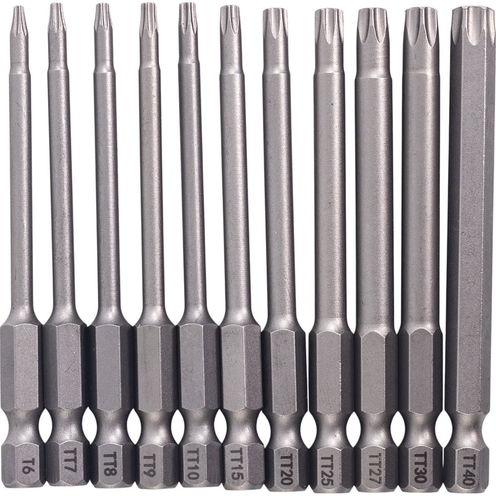 Изображение товара Набор бит VIRA TORX 75 мм 11 шт для Torx винтов надежный профессиональный инструмент