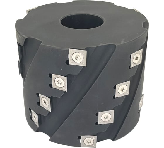 Изображение товара Фреза спиральная шейперная РеСоурс диаметр 125 мм, высота 100 мм, посадочный размер 40 мм, 24 ножа RSFS.033.125.100.40