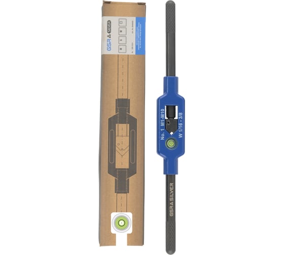 Изображение товара Метчикодержатель GSR N 1 стальной M1-М10 Silver с уровнем B08802030