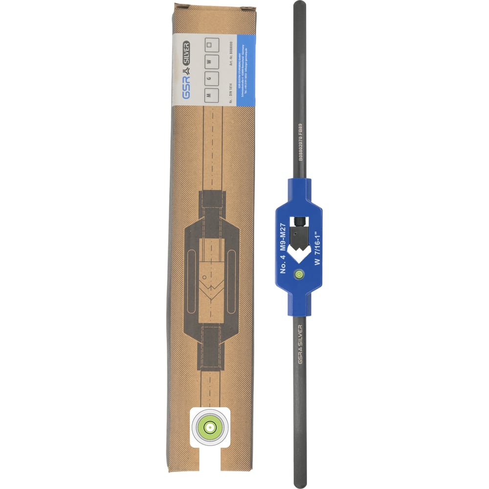 Изображение товара Метчикодержатель GSR N 4 стальной M9-М27 Silver профессиональный держатель для метчиков