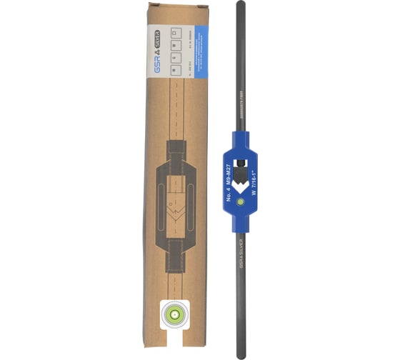 Изображение товара Метчикодержатель GSR  N 4 стальной M9-М27 Silver с уровнем B08802070