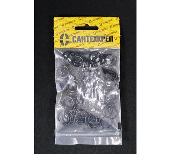 Изображение товара Кольцо отечественного смесителя Сантехкреп (тонкий круглый излив 12x16 мм.) комплект 2 пакета по 100шт 2.15.8._2