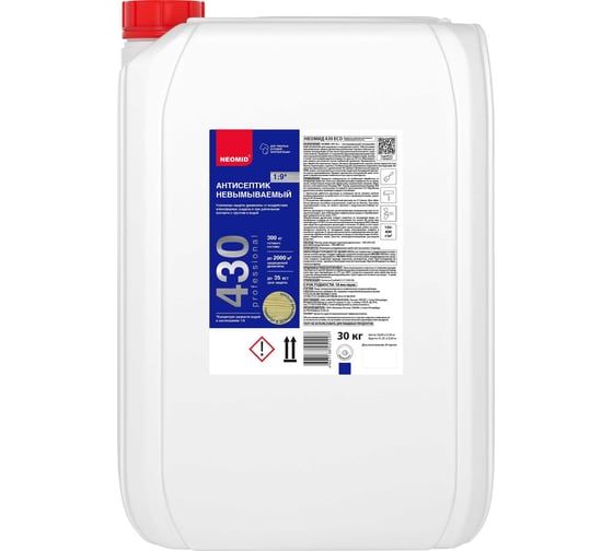 Изображение товара Невымываемый консервант для древесины NEOMID Неомид 430 Eco (30 кг) Н-430E-30/к1:9