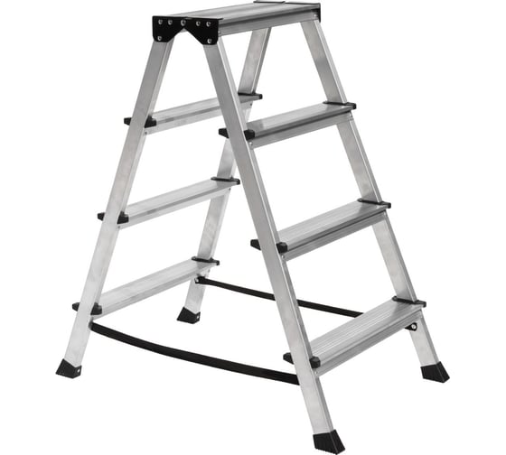 Изображение товара Стремянка ООО "ЛУЧ" алюминиевая двухсторонняя 4 ступени АСП 204
