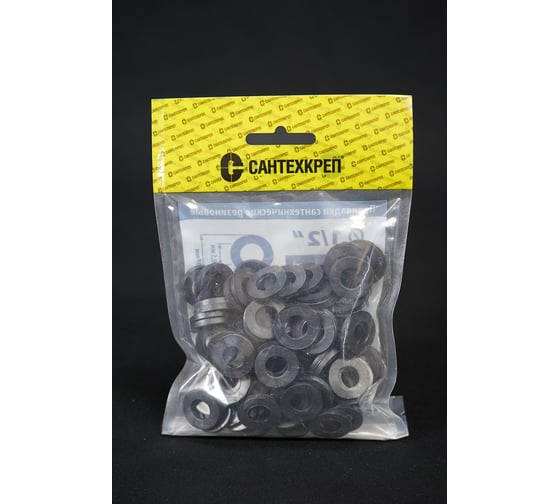 Изображение товара Резиновая прокладка Сантехкреп 1/2 (10,5x19 мм.) комплект 3 пакета по 100шт 2.8.2._3
