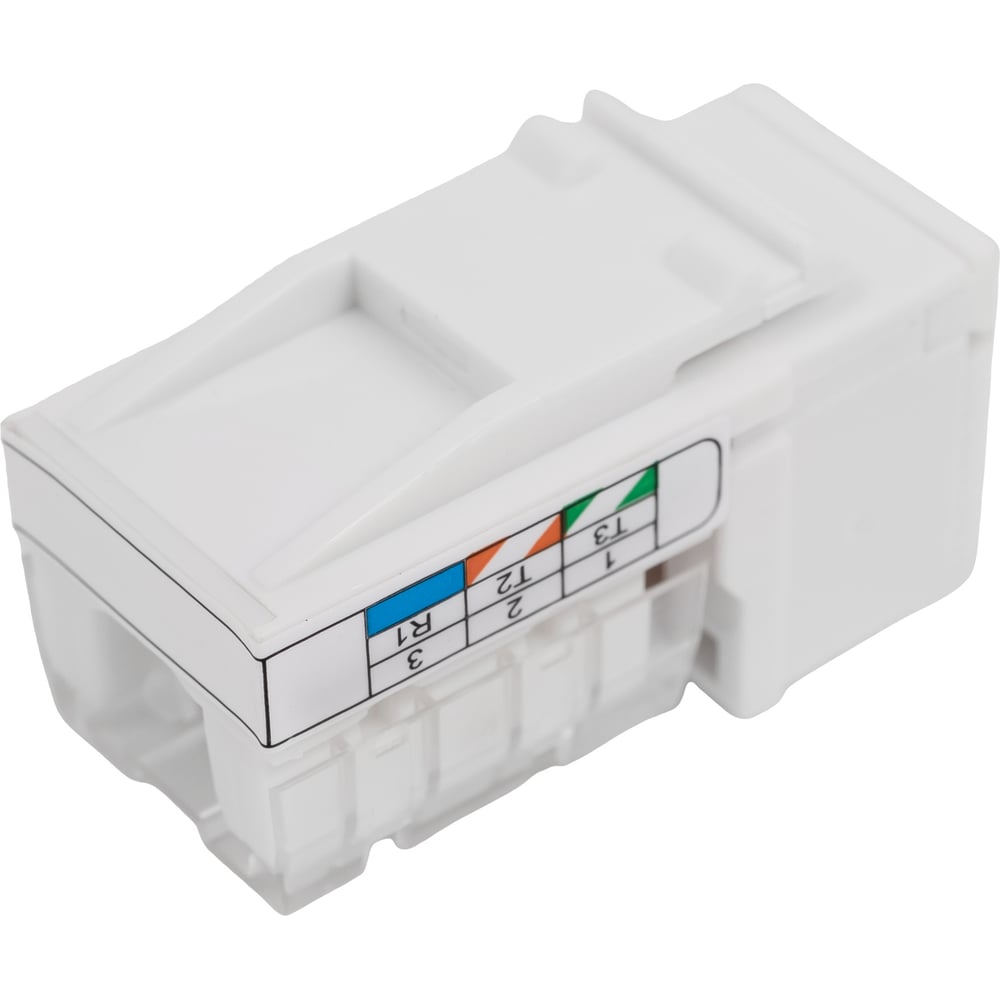 Изображение товара Механизм розетки телефонной RJ-12 6 контактов Gigant 855600-1GI белый