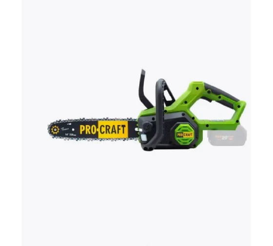Изображение товара Пила цепная аккумуляторная PROCRAFT 20В 14', 3500 об/мин, шина + цепь, без АКБ и ЗУ PKA60