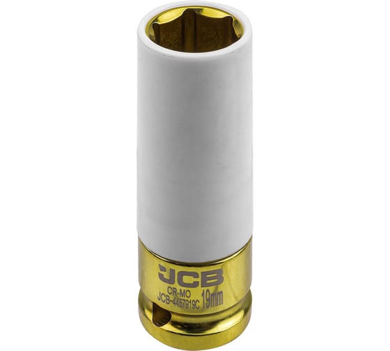 Изображение товара Головка ударная глубокая для литых дисков с защитным кожухом JCB 19мм, 1/2 JCB-4457919C(64922)