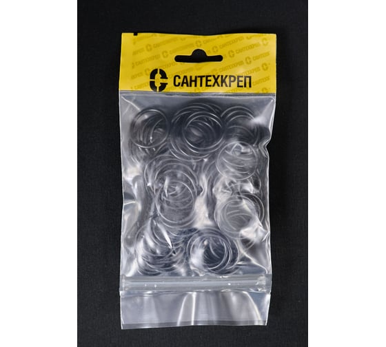 Изображение товара Кольцо резьбовых латунных «американок» Сантехкреп 3/4 ( 22x27 мм.) комплект 2 пакета по 100шт 2.15.12._2