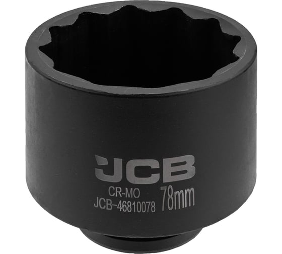 Изображение товара Головка ударная глубокая 12-гранная JCB 17 мм, 3/4 JCB-46810078(65596)