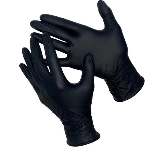 Изображение товара Перчатки GWARD DELTAGRIP Ultra LS нитриловые неопудренные черного цвета р M 50 пар в упаковке арт.Ultra38 Ultra38/black/M
