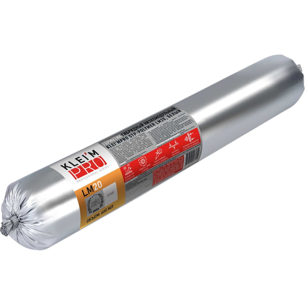 Изображение товара Герметик гибридный KleimPro KLEI'MPRO LM20 водостойкий универсальный 600 мл белый