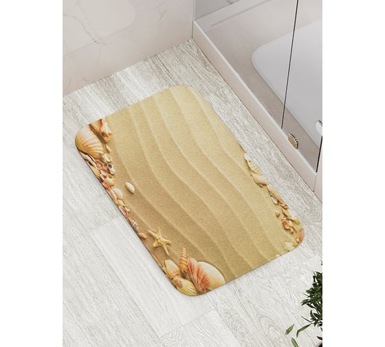 Изображение товара Коврик противоскользящий JoyArty "Композиция на песке" для ванной, сауны, бассейна, bath_2792