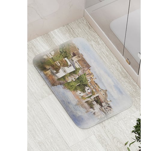 Изображение товара Коврик противоскользящий JoyArty "Городской пейзаж" для ванной, сауны, бассейна, bath_17249