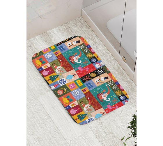 Изображение товара Коврик противоскользящий JoyArty "Праздник в красках" для ванной, сауны, бассейна, bath_78663