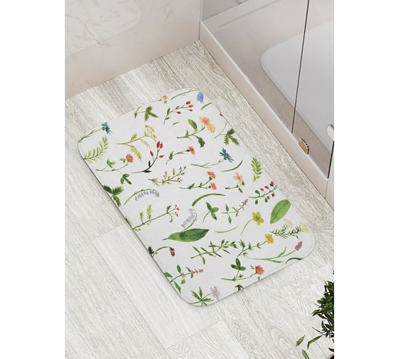 Изображение товара Коврик противоскользящий JoyArty "Редкие цветы" для ванной, сауны, бассейна, bath_14556