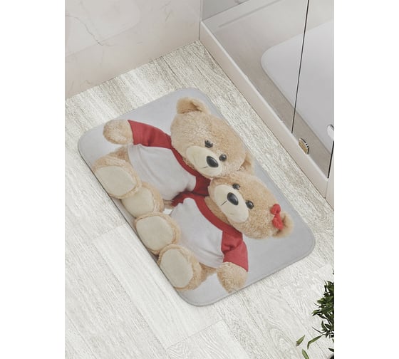 Изображение товара Коврик противоскользящий JoyArty "Пара мишек" для ванной, сауны, бассейна, bath_8029