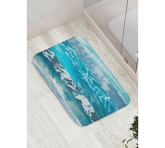 Изображение товара Коврик противоскользящий JoyArty "Обворожительные волны" для ванной, сауны, бассейна, bath_16738