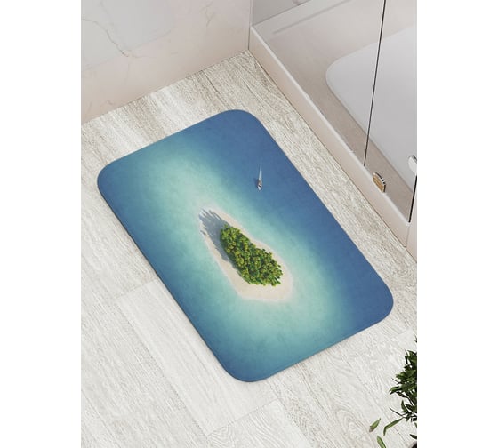 Изображение товара Коврик противоскользящий JoyArty "Остров любви" для ванной, сауны, бассейна, bath_91946