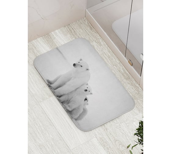 Изображение товара Коврик противоскользящий JoyArty "Медвежье тепло" для ванной, сауны, бассейна, bath_11881